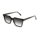 85BK-1 Multi-faceted shape sunglass for a classic look
