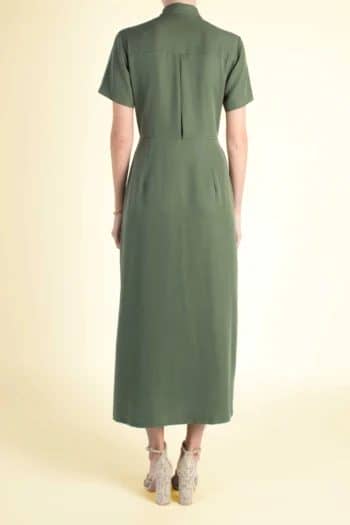 Green dress made of tencel
