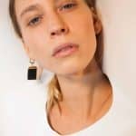 Black-Stamp-Earring-1 Black stamp earring with leather