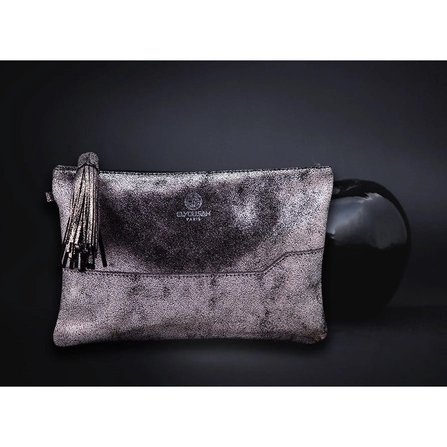 Grey Bag in grain cowhide leather