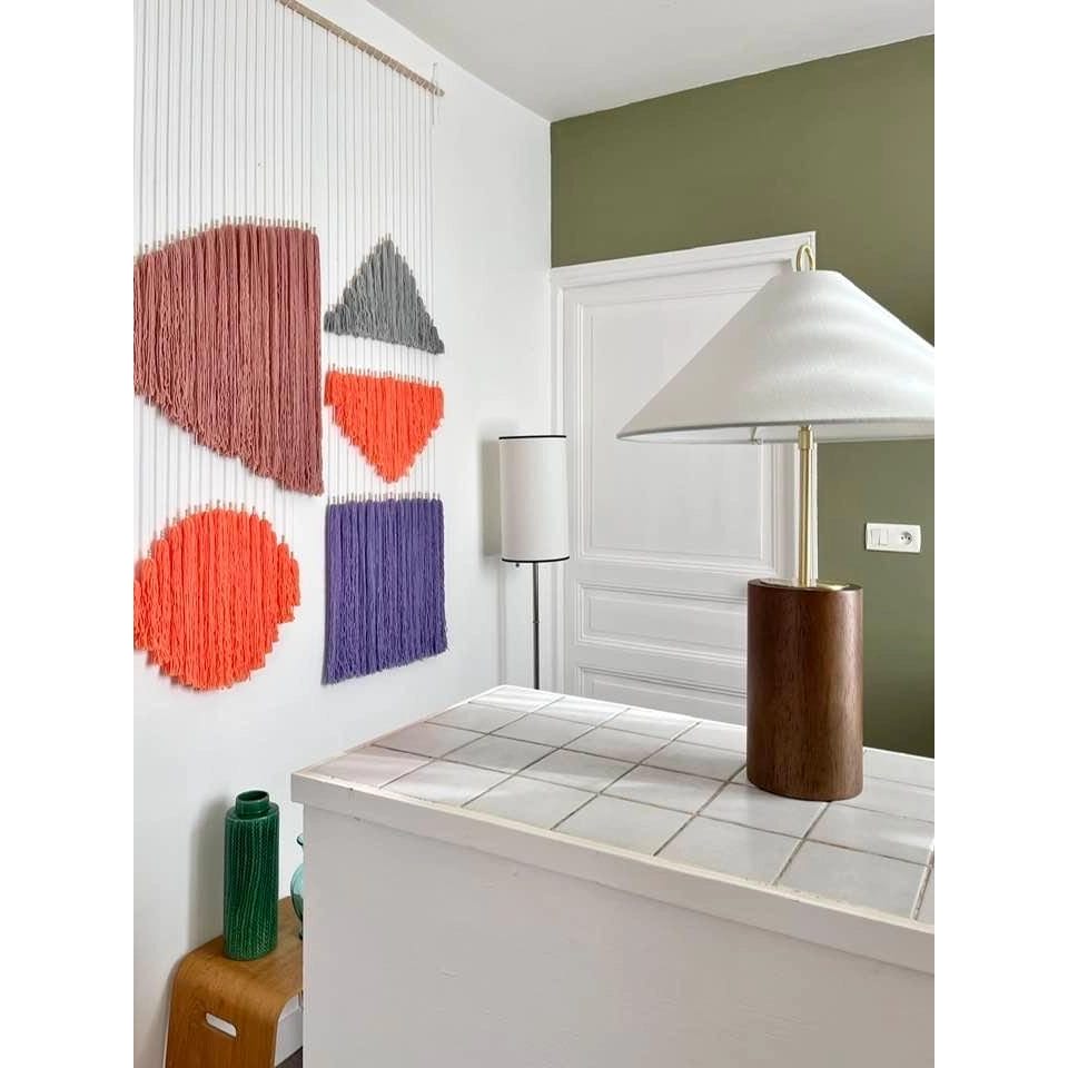 Geometric shapes and pop colors wall decoration