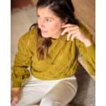 Charles-almond-green-3 - Materials: 50% Acrylic 25% Polyamide 10% Wool 10% Viscose 5% Mohair