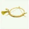 2-turn bracelet from citrine and gold-filled