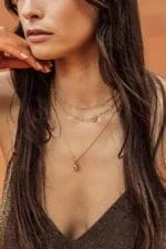 Diamond link necklace