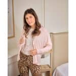 Emma-1 soft and chic pink cardigan