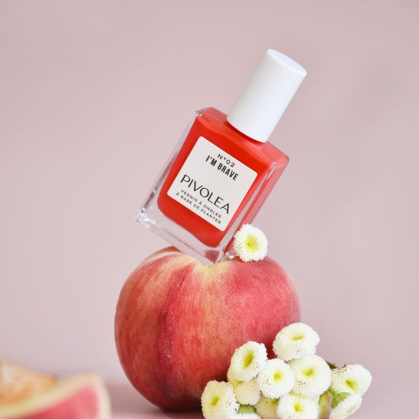 Organic Coral Red Nail Polish