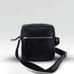 Iris-Black-1 Black leather bag for active and sporty men