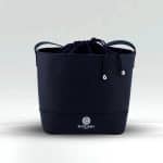 Lys-Navy-1 Navy Full-grain leather bucket bag