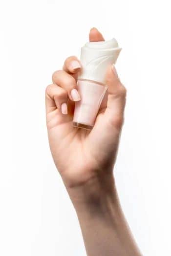 Powdery pink nail polish with Durian base