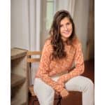 Philomene-flowers-1 Orange flowers blouse