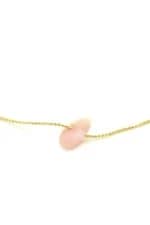 Pink opal necklace