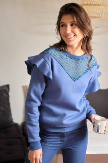 Soft and comfortable Indigo Blue fleece