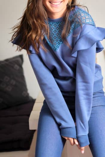 Soft and comfortable Indigo Blue fleece