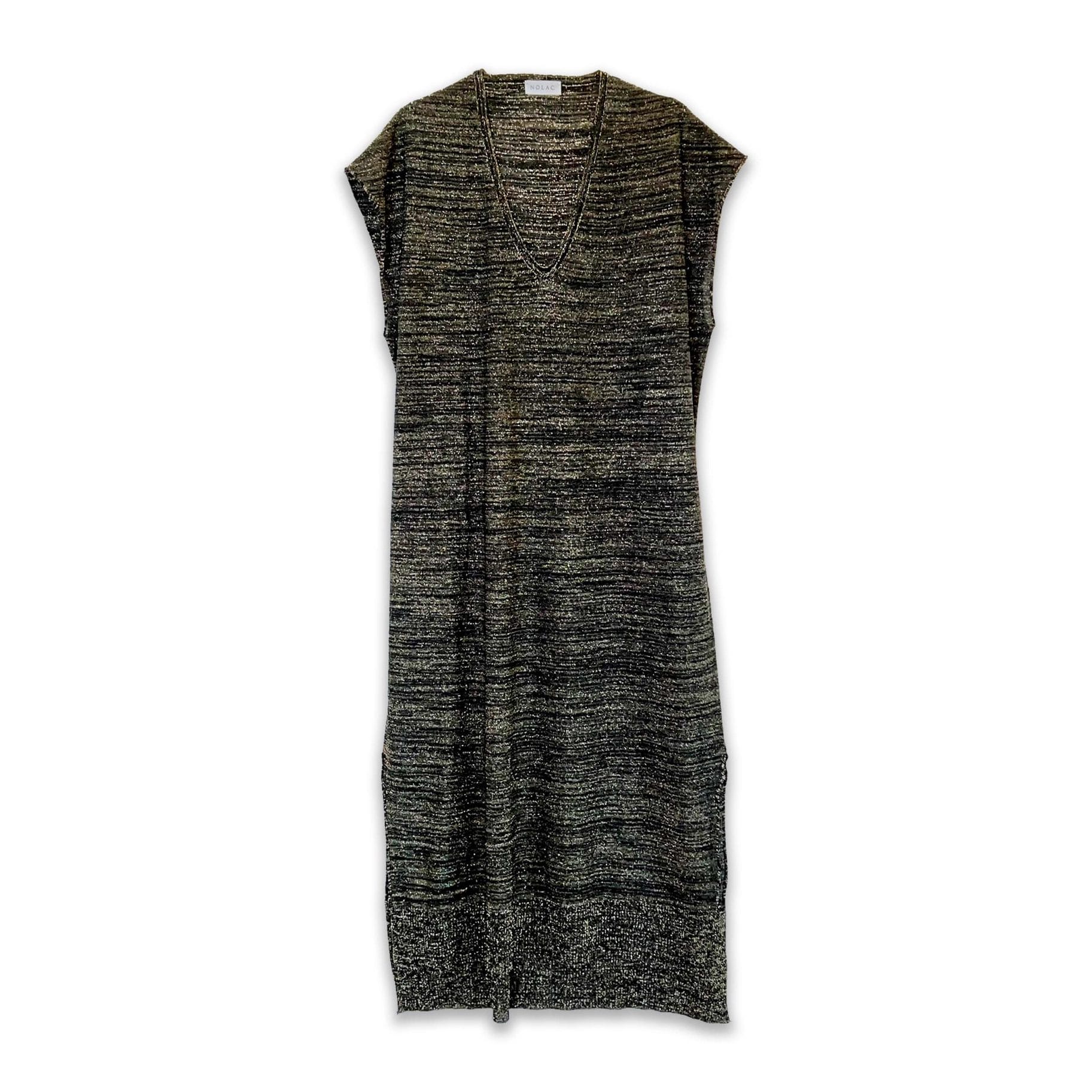 Black and gold summer dress