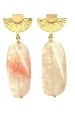 Rose quartz earrings