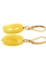 Yellow Jade Earrings