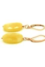 Yellow Jade Earrings